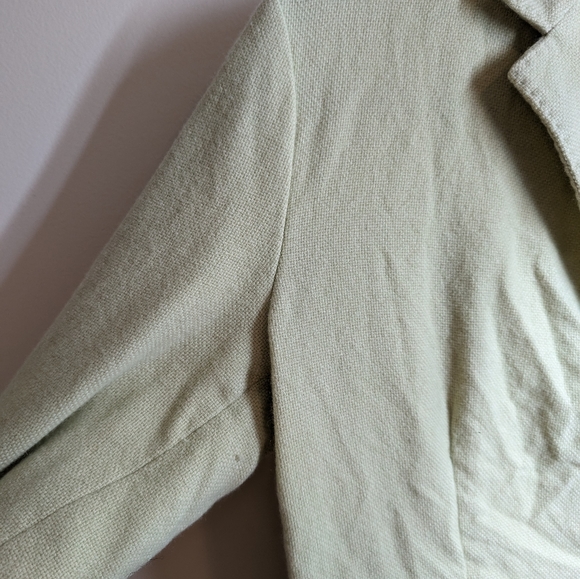 Ralph Lauren Black Label Vintage Cashmere Blazer in Melon Green | Size 6 - Picture 5 of 8